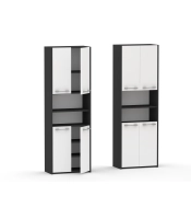 Słupek łazienkowy LUNA 4D  w kolorze Grafitowym /antracyt 56 lub 76 cm